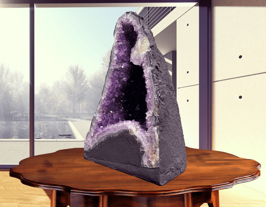 "BLISSFUL BEAUTY" Amethyst Geode Cathedral 15.50 VERY High Quality DAG-43