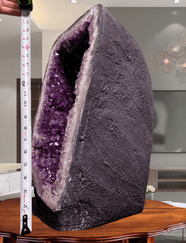 "EMOTIONAL HEALING POOL" Deep Amethyst Geode 19.50 VERY High Quality DAG-49