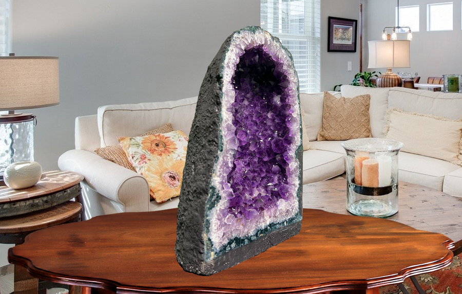 "HEART & SOUL" Amethyst Geode Cathedral 14.00 VERY High Quality DAG-53