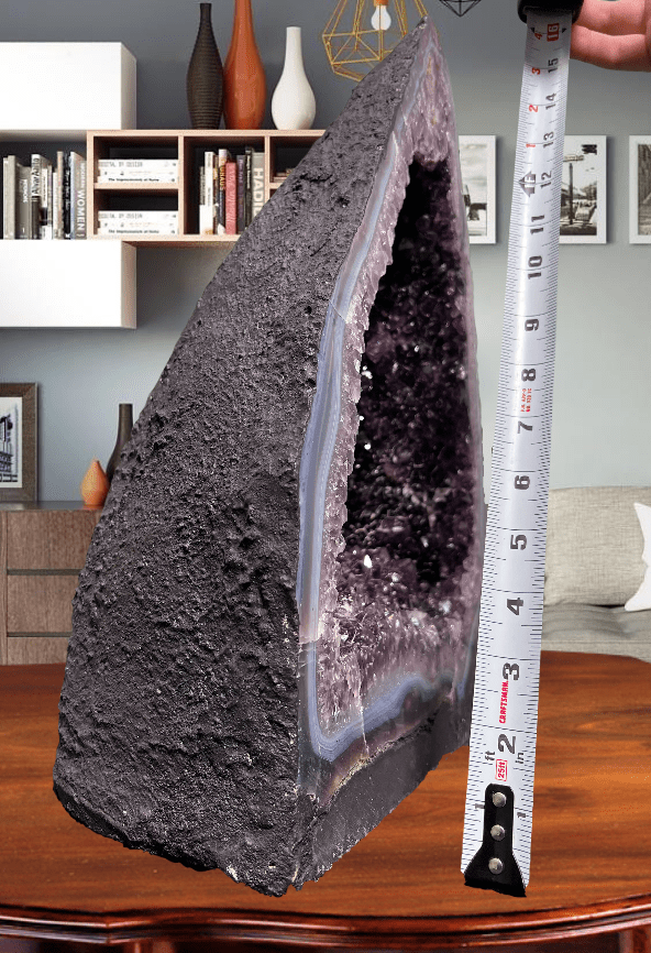 EMOTIONAL HEALING POOL Deep Amethyst Geode 19.50 VERY High Quality DAG-49