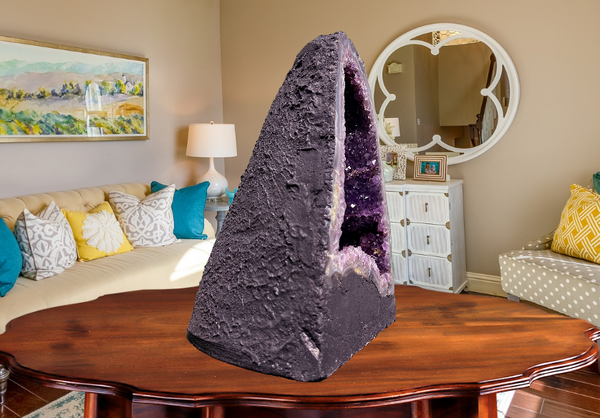 "POSITIVITY PORTAL" Amethyst Geode Cathedral 14.00 VERY High Quality DAG-63