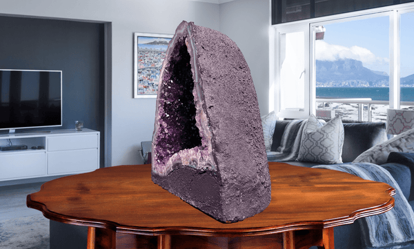 "SPIRITUAL FREEDOM" Amethyst Geode Cathedral 13.25 VERY High Quality DAG-57