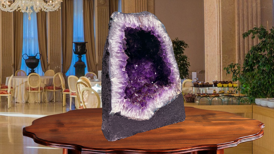 "CLEANSE THE SOUL" Amethyst Geode Cathedral 12.50 VERY High Quality DAG-68