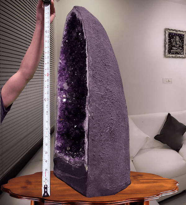 "INFINITE HEALING WATERS" Amethyst Geode Cathedral 29.75 VERY High Quality DAG-71