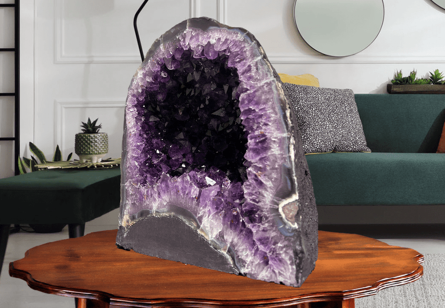 "UNIVERSAL SPIRIT" Amethyst Geode Cathedral 13.50 VERY High Quality DAG-76