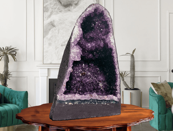 "MAGNIFICENT MINDFULNESS" Amethyst Geode Cathedral 17.00 VERY High Quality DAG-80