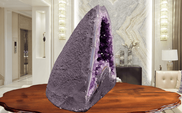 "SPIRITUAL CLEANSING" Amethyst Geode Cathedral 13.25 VERY High Quality DAG-83