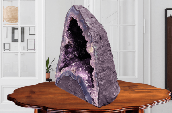 "LET GO" Amethyst Geode Cathedral 11.00 VERY High Quality DAG-95