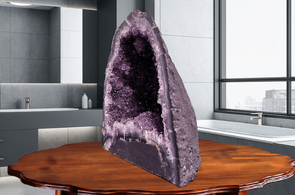 "SPIRITUAL LIFT" Amethyst Geode Cathedral 9.00 VERY High Quality DAG-96