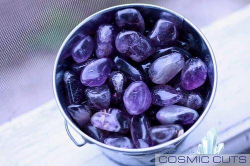 Amethyst Tumbled Stone-Cosmic Cuts