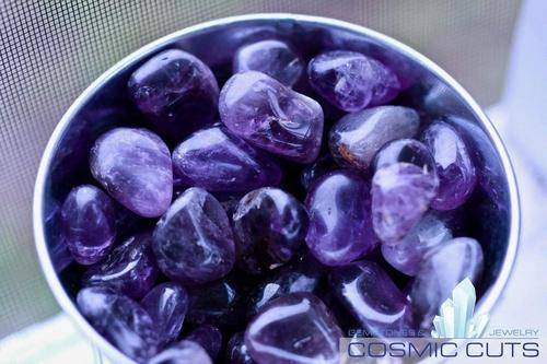 Amethyst Tumbled Stone-Cosmic Cuts