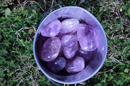 Ametrine Tumbled Stone-Cosmic Cuts