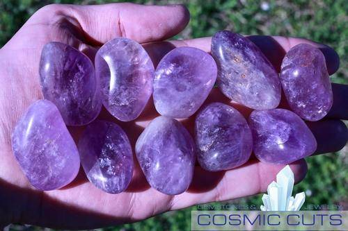 Ametrine Tumbled Stone-Cosmic Cuts