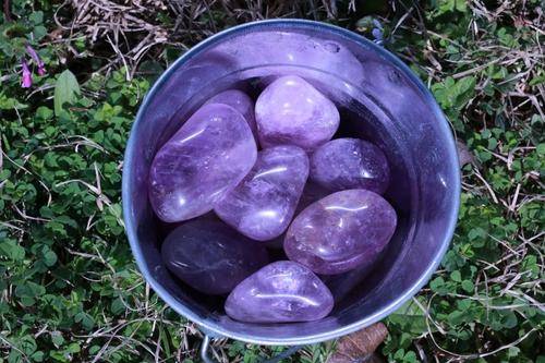 Ametrine Tumbled Stone-Cosmic Cuts