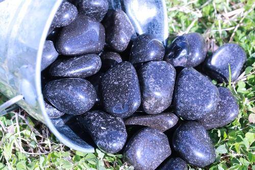 Black Jasper Tumbled Stone-Cosmic Cuts