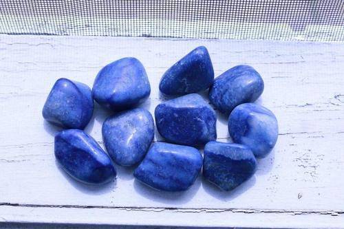 Blue Quartz Tumbled Stone-Cosmic Cuts