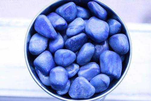 Blue Quartz Tumbled Stone-Cosmic Cuts