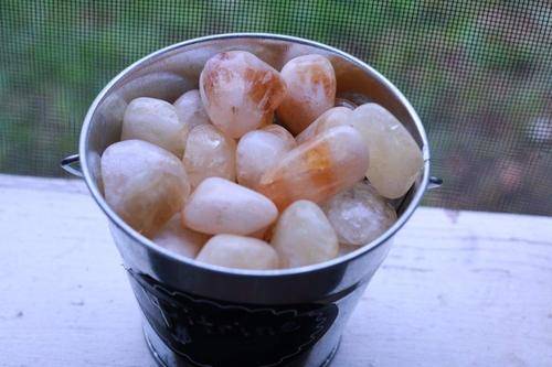 Heated Citrine Tumbled Stone-Cosmic Cuts