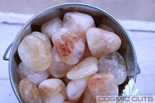 Heated Citrine Tumbled Stone-Cosmic Cuts