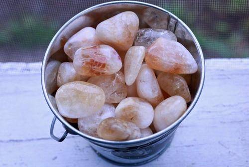 Heated Citrine Tumbled Stone-Cosmic Cuts