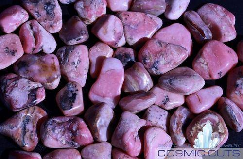 Pink Rhodonite Tumbled Stone-Cosmic Cuts