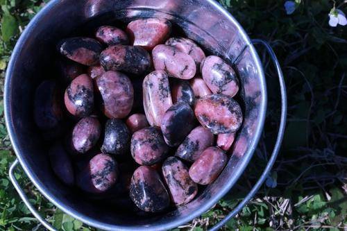 Rhodonite Tumbled Stone-Cosmic Cuts