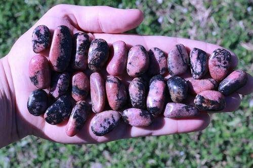 Rhodonite Tumbled Stone-Cosmic Cuts