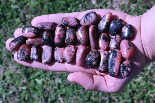 Rhodonite Tumbled Stone-Cosmic Cuts