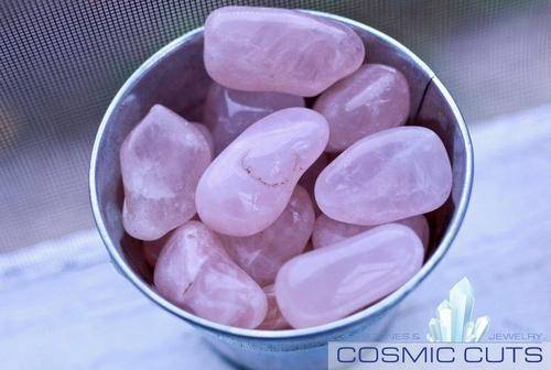 Rose Quartz Tumbled Stone-Cosmic Cuts