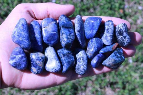 Sodalite Tumbled Stone-Cosmic Cuts