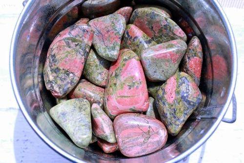 Unakite Jasper Healing Crystal Tumbled Gemstone Superb Quality-Cosmic Cuts